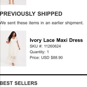 Maxi dress. Never worn. Tag still attached.